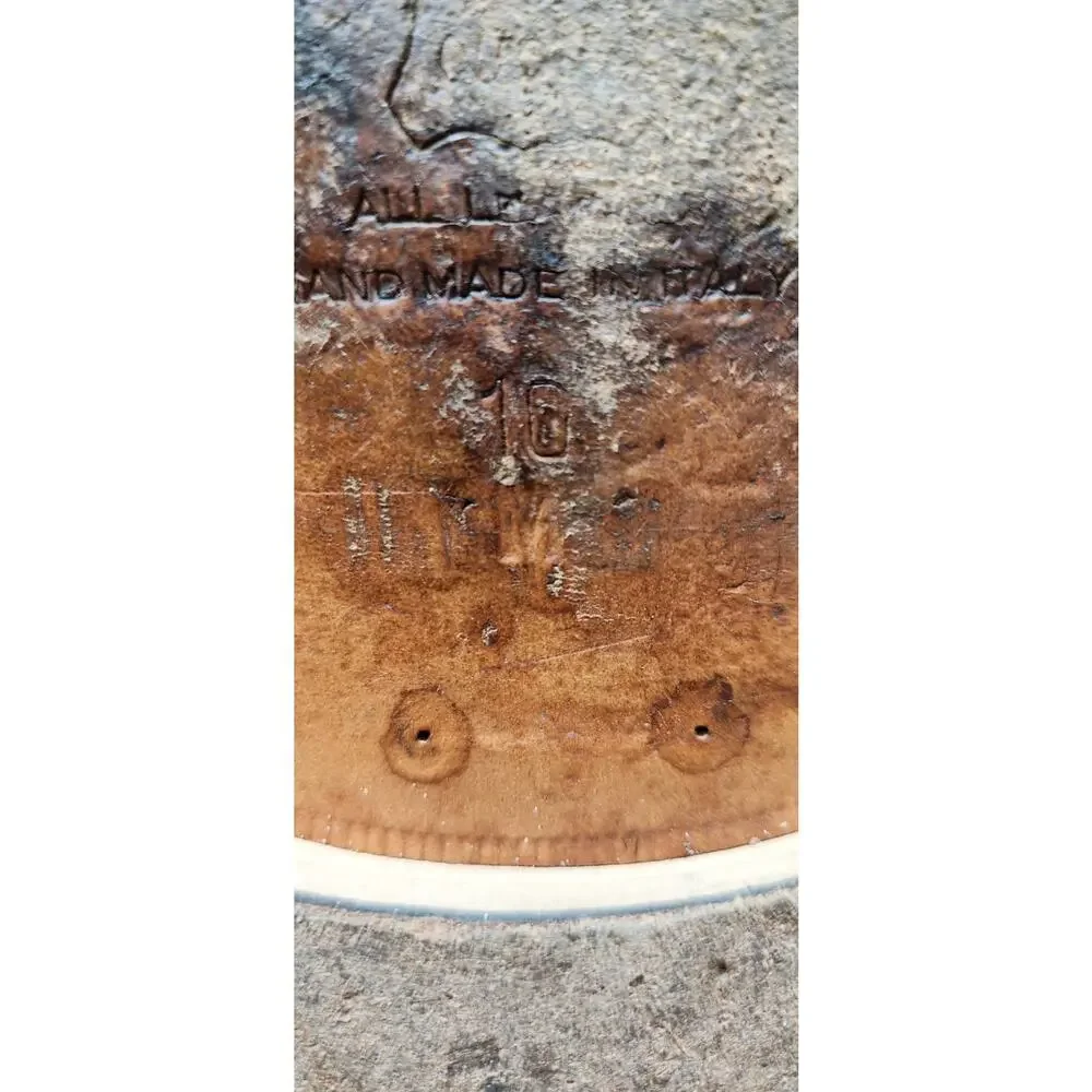 VTG Belvedere Florence Italy Men Hand Made Size 10M Brown Genuine‎ Ostrich